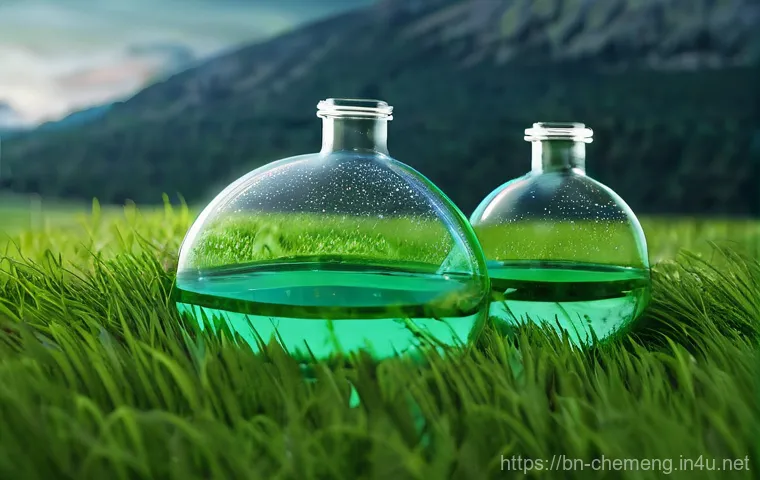 화학공학과 지속가능성 - Here are three detailed image generation prompts in English, designed to adhere to your specified gu...